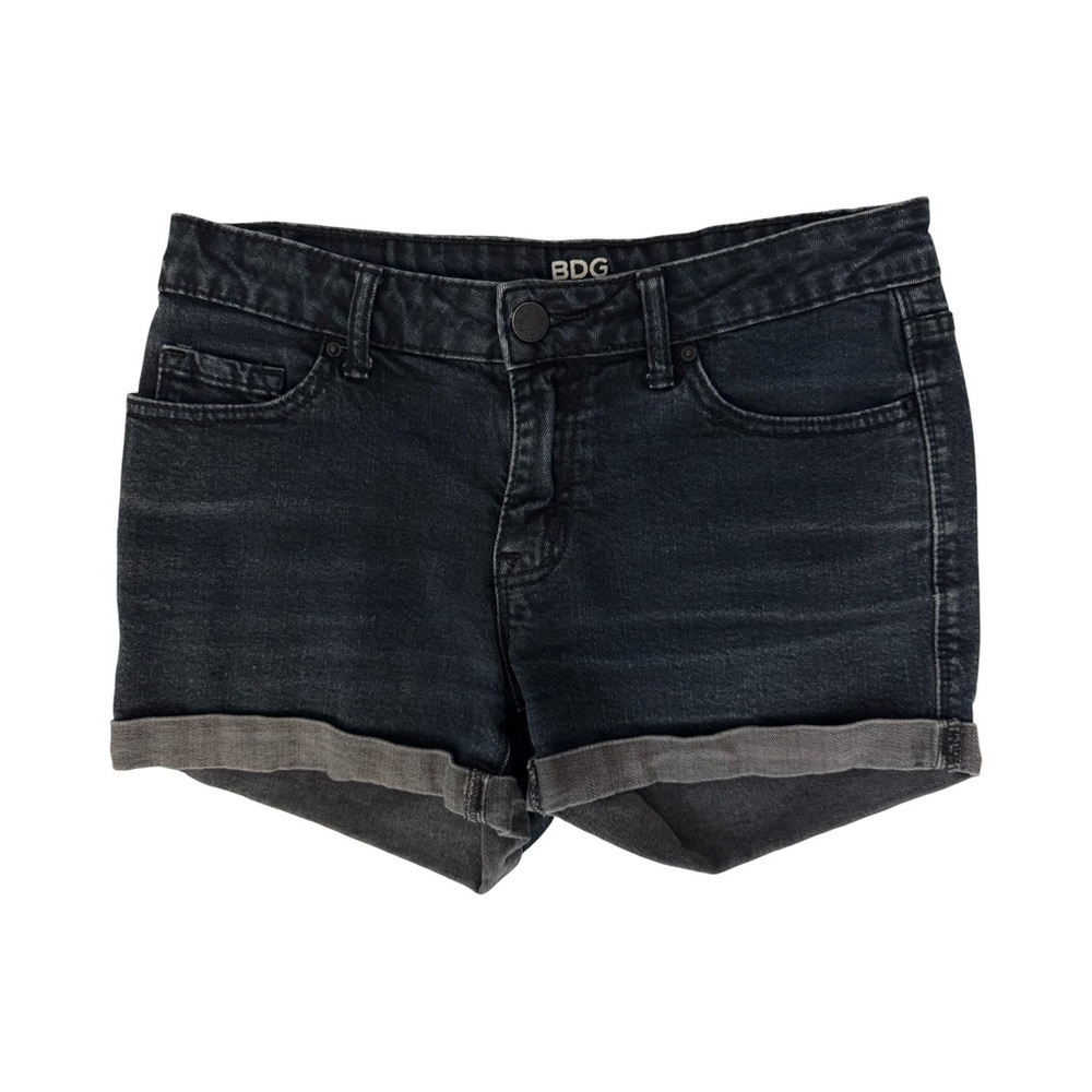 BDG Alexa Mid-Rise 5 Pocket Shortie Cuffed Denim Shorts Urban Outfitters Size 27